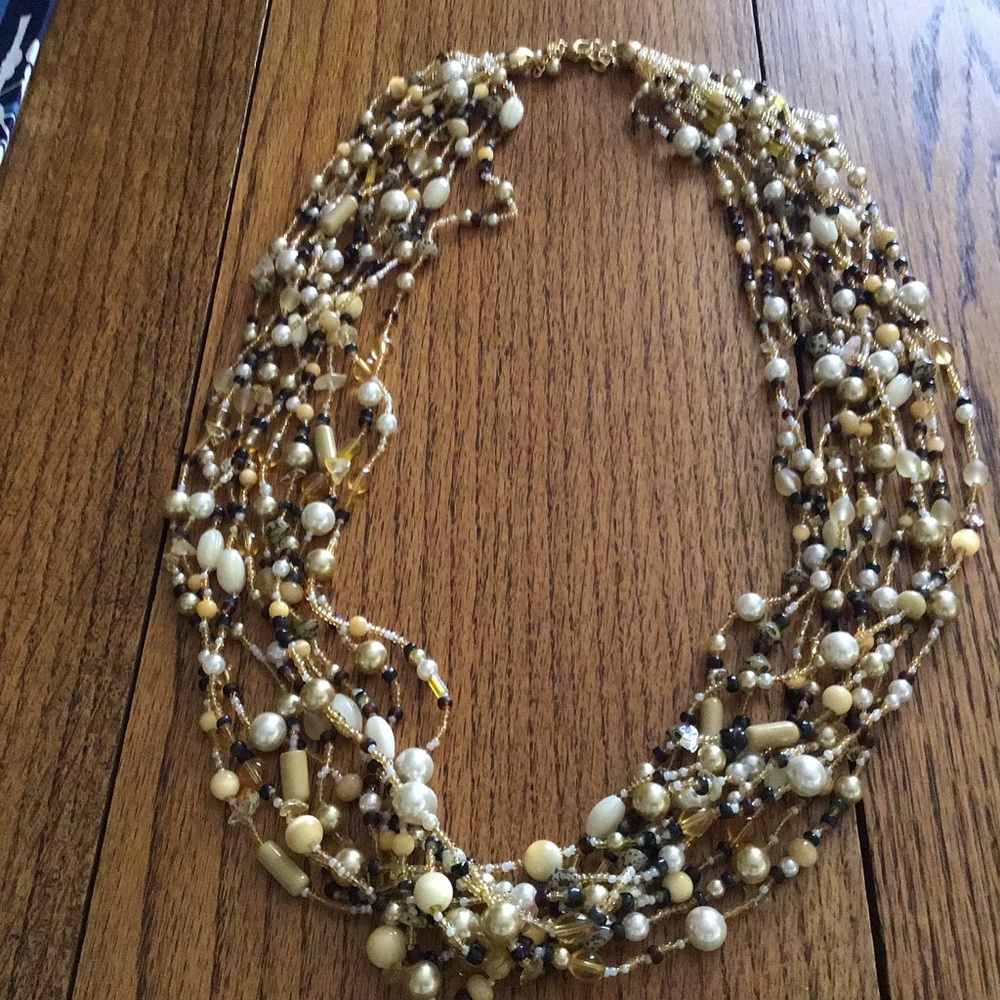 LONG Multi stranded NECKLACE by JOAN RIVERS 30 in.